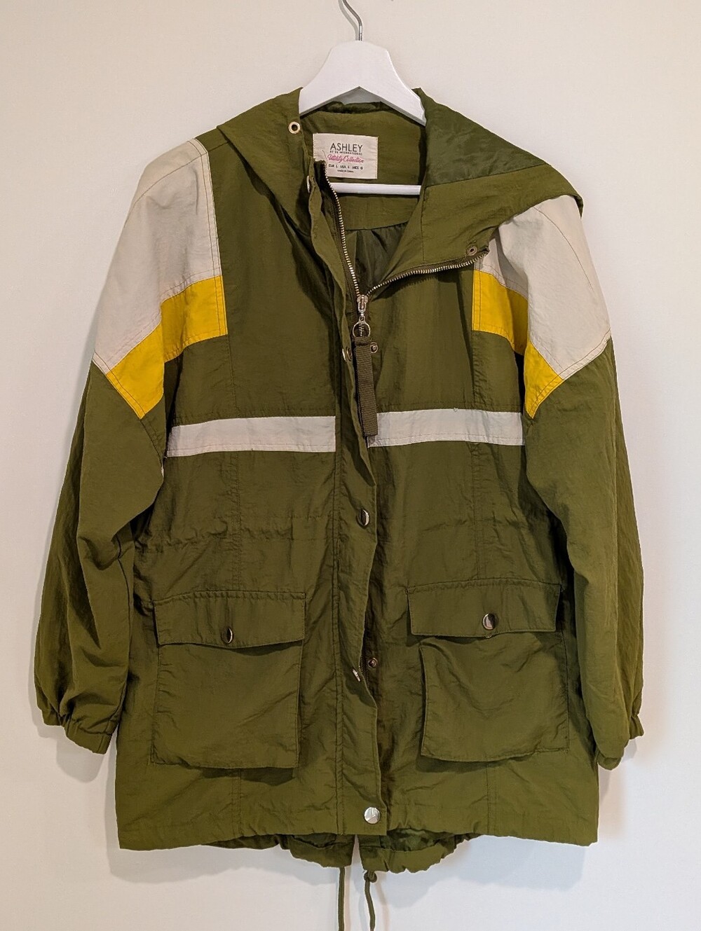 Retro Women's Windbreaker jacket Size Large - Utility 70's Outdoor